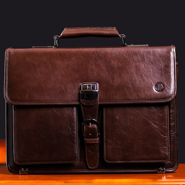 The BK Executive Briefcase (Coffee brown) - Bizlist Kenya -