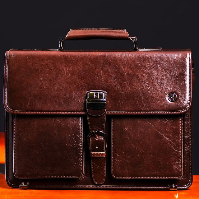 The BK Executive Briefcase (Coffee brown) - Bizlist Kenya -