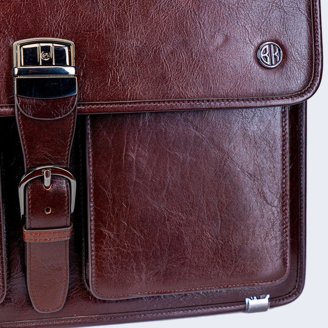 The BK Executive Briefcase (Coffee brown) - Bizlist Kenya - 